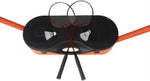 ZUN Portable Badminton Net Set Storage Box Base with 2 Battledores 2 Shuttlecocks Large, Orange W2181P154365