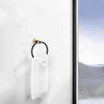ZUN Bathroom Hardware Set, Thicken Space Aluminum 3 PCS Towel bar Set- Black Gold 16-27 Inches 55156034