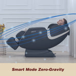 ZUN BOSSCARE Massage Chair Recliner with Zero Gravity Airbag Massage Bluetooth Speaker Foot Roller Black W73047179