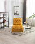 ZUN COOMORE Leisure concubine sofa with acrylic feet W39538680