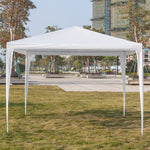 ZUN 3 x 3m Four Sides Portable Home Use Waterproof Tent with Spiral Tubes White 51280911