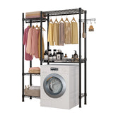 ZUN The Washer and Dryer Storage Shelf,Wire Garment Rack Heavy Duty Clothes Rack,Laundry Room Drying 37975485