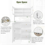 ZUN ON-TREND Shoe Cabinet with Open Storage Space, Practical Hall Tree with 3 Flip WF313656AAK