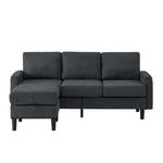 ZUN Upholstered Sectional Sofa Couch, L Shaped Couch With Storage Reversible Ottoman Bench 3 Seater for W1191126333