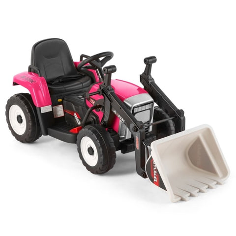 ZUN Electric 12V Ride On Excavator Car Digger 3Speed Girl w/Music+USB+Bluetooth Pink 31422761