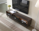 ZUN LED TV Stand LED Entertainment Center with Storage Modern LED Media Console Tables LED TV Cabinet W2178138780