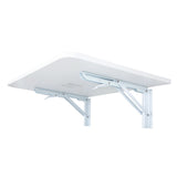 ZUN Wall Mounted Desk Simple Folding Computer Desk - white W2181P145312