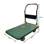 ZUN 880 lbs. Capacity Portable Platform Hand Truck Collapsible Dolly Push Hand Cart for Loading and W1626P144354