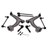 ZUN 8PCS Front Lower Control Arms For 2004-2009 Chevrolet Malibu Ball Joint Tie Rods 54481757
