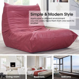 ZUN [New] Comfy Oversized Lazy Sofa, Modern Armless Lounge Chair with Backrest Retro WF304974AAR