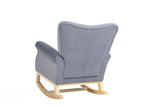 ZUN Modern Rocking Chair, Upholstered Accent Chair for Nursery, Playroom, Bedroom and Living Room, Small W136158987