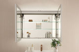 ZUN 36 X 30 inch mirror Cabinet, Wall Mounted LED Bathroom Cabinet with Lights, Waterproof, 3000K~6000K, W1931142529