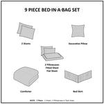 ZUN Boho Comforter Set with Bed Sheets B03595854