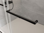 ZUN Elan 68 to 72 in. W x 76 in. H Sliding Frameless Soft-Close Shower Door with Premium 3/8 Inch W1573126511