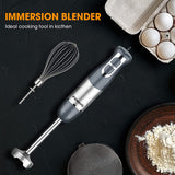 ZUN FUNAVO Immersion Hand, 5-in-1 Multi-Function 12 Speed 800W Stainless Steel Handheld Stick 20382614