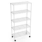 ZUN 2 Pack 5 Tier Shelf Wire Shelving Unit, NSF Heavy Duty Wire Shelf Metal Large Storage Shelves Height W1550123514