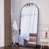 ZUN Arch Full Length Mirror 71"×32" Big Full Body Mirror for Bedroom Oversized Floor Mirror Large W708115104