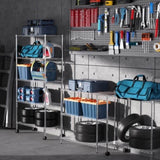 ZUN 2 Pack 5 Tier Shelf Wire Shelving Unit, NSF Heavy Duty Wire Shelf Metal Large Storage Shelves Height W1550123515