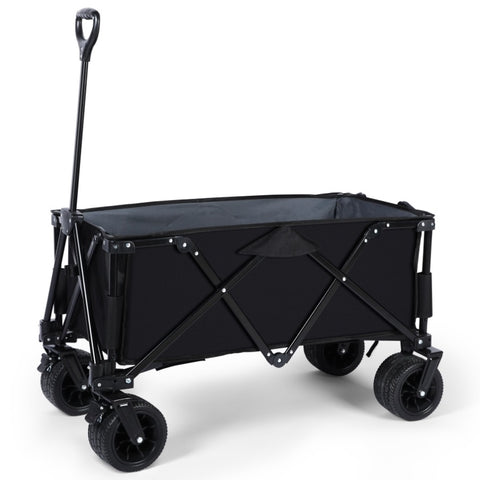 ZUN Wagons Cart Heavy-Duty Folding PRO, 265 lbs Collapsible Carts with Wheels, Large Capacity, Outdoor W1134126856