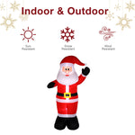 ZUN 8ft with 4 String Lights Inflatable Garden Santa Claus Decoration 17564043