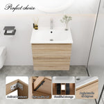 ZUN 24" Bathroom Vanity With Gel Basin Top W99965570