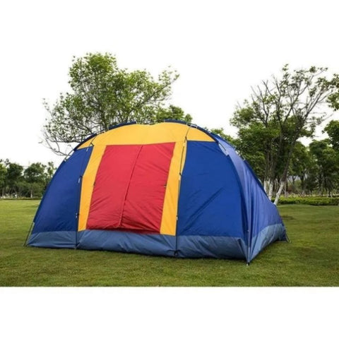 ZUN Outdoor 8 Person Camping Tent Easy Set Up Party Large Tent for Traveling Hiking With Portable Bag, W104162943