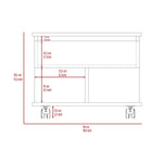 ZUN Peterson 1-Drawer 1-Shelf Lift Top Coffee Table Black Wengue B06280371