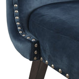 ZUN High Wingback Button Tufted Upholstered 27" Swivel Counter Stool with Nailhead Accent B03548716