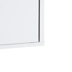 ZUN White Bathroom Storage Cabinet with Shelf Narrow Corner Organizer Floor Standing W1314130137