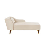 ZUN Modern Chaise Lounge Chair Velvet Upholstery W1097124938