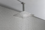 ZUN High Pressure Rain Shower Head, Ultra-Thin Showerhead 304 Stainless Steel Waterfall Shower with W928123456