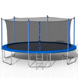 ZUN 14FT Trampoline with Safety Enclosure Net,Heavy Duty Jumping Mat Spring Cover Padding for Kids W28580537