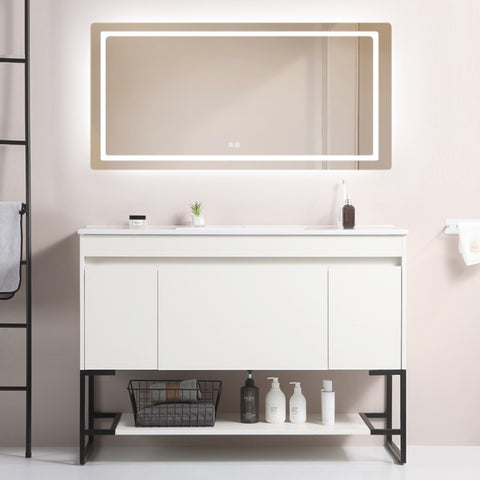 ZUN 48" Bathroom Vanity with Sink,Bathroom Vanity Cabinet with Two Soft Close Cabinet Doors & soft-close W1882P144757