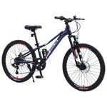 ZUN Mountain Bike for Girls and Boys Mountain 24 inch shimano 7-Speed bike W101984860