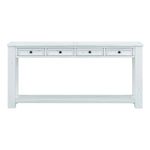 ZUN TREXM Console Table/Sofa Table with Storage Drawers and Bottom Shelf for Entryway Hallway WF287219AAK
