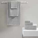 ZUN 100% Cotton Quick Dry 12 Piece Bath Towel Set B03595017