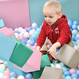 ZUN Toddler Foam Block Playset, Soft Colorful Stacking Play Module Blocks Big Foam Shapes for Babies and TX296157AAC