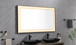 ZUN 72*48 LED Lighted Bathroom Wall Mounted Mirror with High Lumen+Anti-Fog Separately Control W1272114892