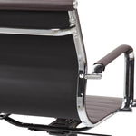 ZUN Techni Mobili Modern Medium Back Executive Office Chair, Chocolate RTA-4602-CH