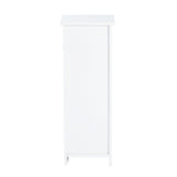 ZUN Floor Cabinet, Wooden Side Storage Organizer, 4 Drawers Free-Standing Cabinet for W1314130125