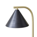 ZUN 2-Light Metal Table Lamp with Chimney Shades B03596584