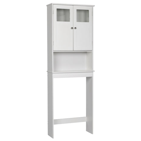 ZUN FCH Double Doors Bathroom Cabinet White 95913699