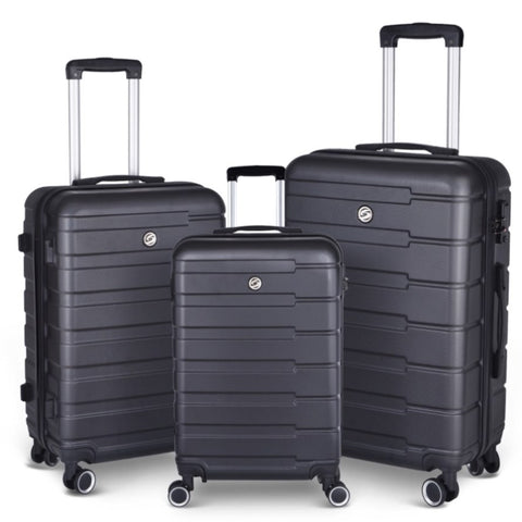 ZUN Luggage Suitcase 3 Piece Sets Hardside Carry-on luggage with Spinner Wheels 20"/24"/28" W162582209