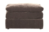 ZUN Contemporary 1pc Ottoman Modular Chair Sectional Sofa Living Room Furniture Mink Morgan Fabric B011126766
