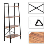 ZUN Simple And Beautiful Four Story Steel Wood Bookshelf 20516575
