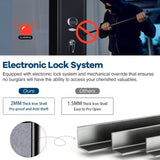 ZUN Digital keypad Gun Safe Quick Access Electronic Firearm Storage Steel Security Cabinet for 4 rifles W64343669