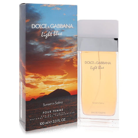 Light Blue Sunset in Salina by Dolce & Gabbana Eau De Toilette Spray 3.4 oz for Women FX-531653