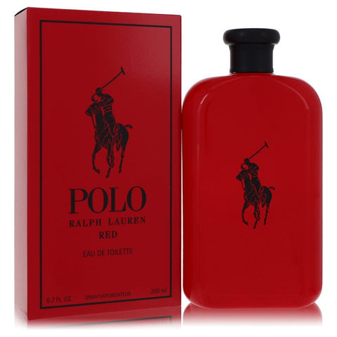 Polo Red by Ralph Lauren Eau De Toilette Spray 6.7 oz for Men FX-514871