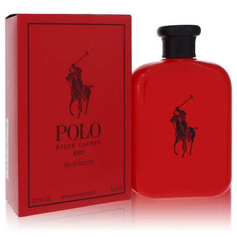 Polo Red by Ralph Lauren Eau De Toilette Spray 4.2 oz for Men FX-501189