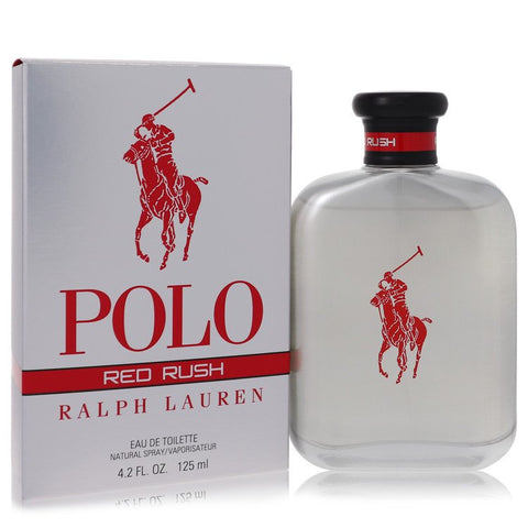 Polo Red Rush by Ralph Lauren Eau De Toilette Spray 4.2 oz for Men FX-545154